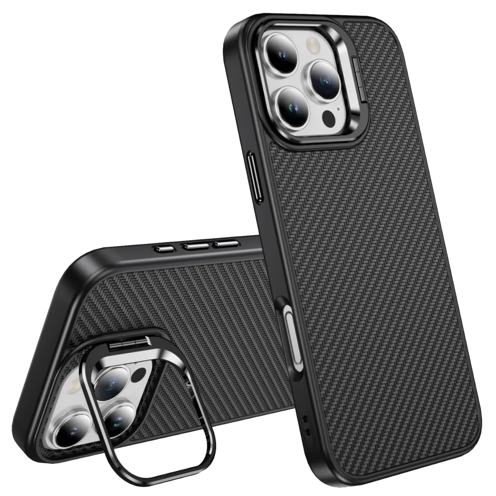 Carbon Fiber iPhone Case with matte finish for iPhone 17, 16 & 15 in Hobart