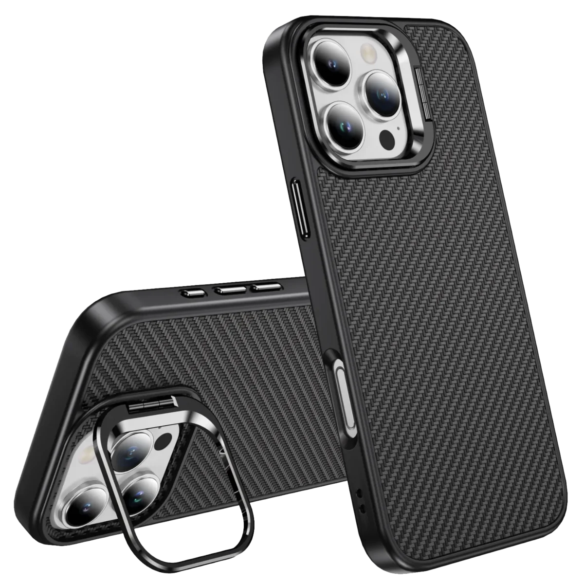 Carbon Fiber iPhone Case with matte finish for iPhone 17, 16 & 15 in Hobart