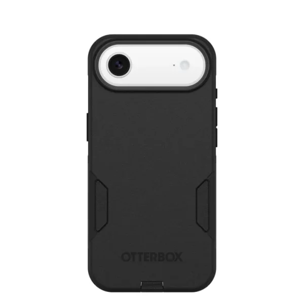 OtterBox Commuter Series black case for iPhone 17 Air with slim design, drop protection, textured grip, and MagSafe wireless charging support, available at My Touch Repairs Hobart
