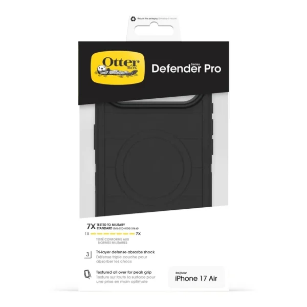 iPhone 17 Air OtterBox Defender Pro Case in Black with Camera Control and MagSafe compatibility