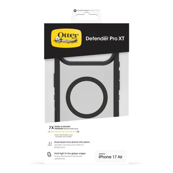 iPhone 17 Air OtterBox Defender XT Pro Mag Case with Camera Control – Dark Side Black - Image 6