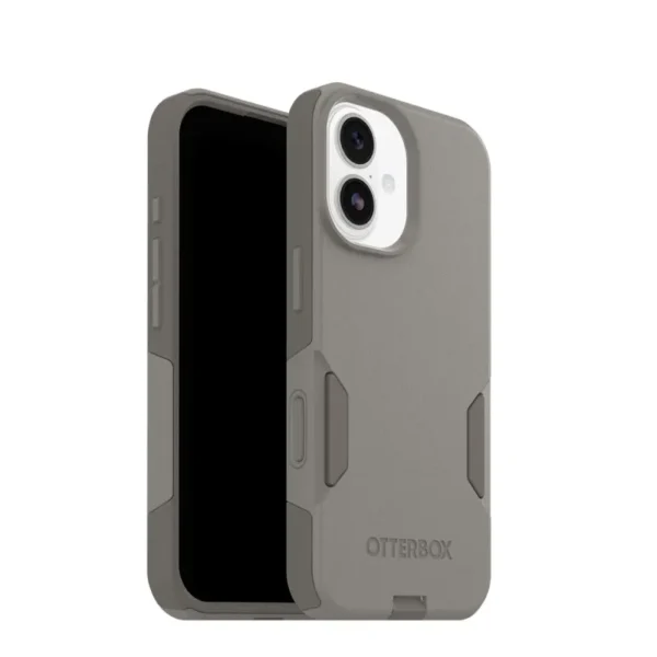OtterBox Commuter Case with Camera Control for iPhone 17 in Stone finish with slim pocket friendly design and impact protection