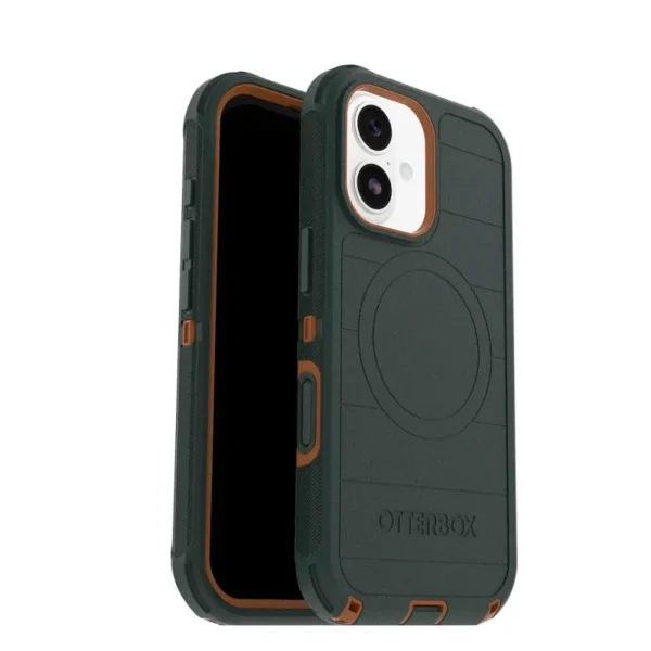 OtterBox Defender Pro Case with Camera Control for iPhone 17 rugged protection with MagSafe compatibility available in Green and Black