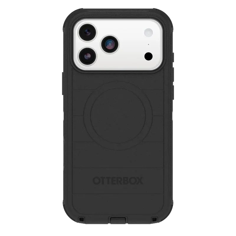 iPhone 17 Pro Max OtterBox Defender Pro Case in Black with Camera Control button, MagSafe compatibility and military grade protection