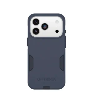 iPhone 17 Pro OtterBox Commuter Case in Blue with impact protection and Camera Control button