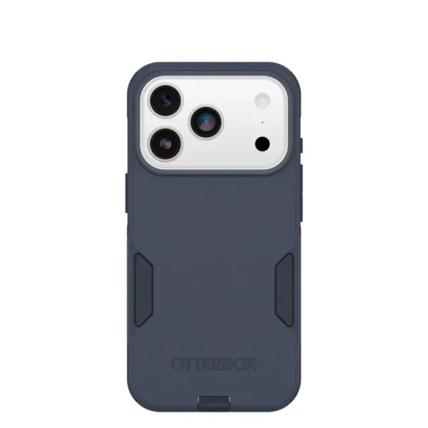 iPhone 17 Pro OtterBox Commuter Case in Blue with impact protection and Camera Control button
