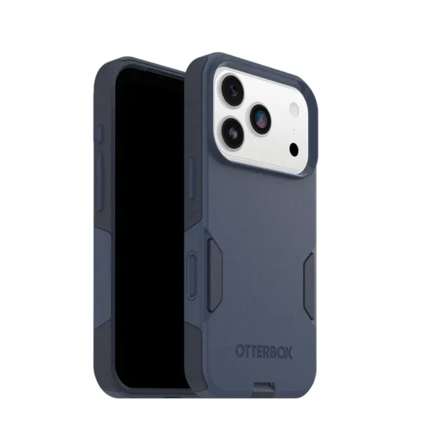 iPhone 17 Pro OtterBox Commuter Case in Blue with impact protection and Camera Control button