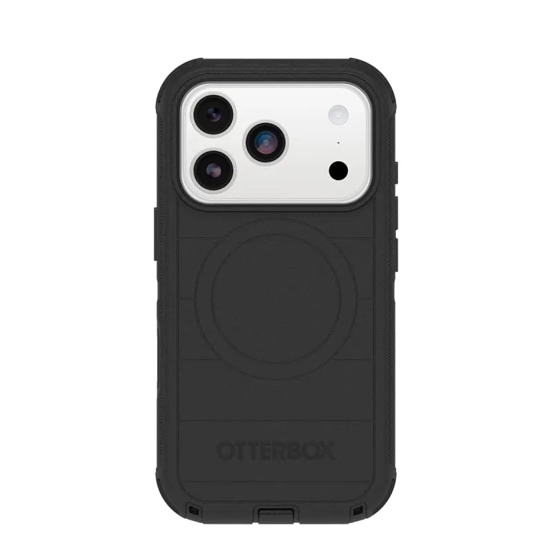 iPhone 17 Pro OtterBox Defender Pro Case in Black with Camera Control button, MagSafe compatibility and military-grade protection