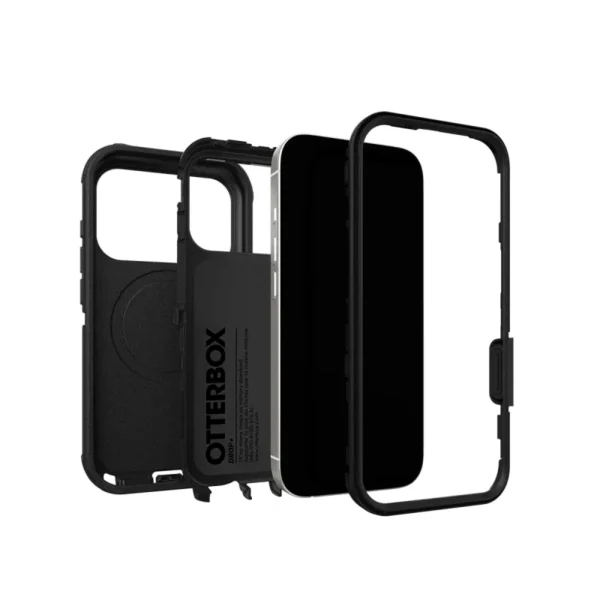 iPhone 17 Pro OtterBox Defender Pro Case in Black with Camera Control button, MagSafe compatibility and military-grade protection