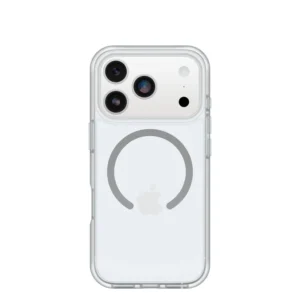 iPhone 17 Pro OtterBox React MagSafe Case in Clear with slim pocket-friendly design and impact protection