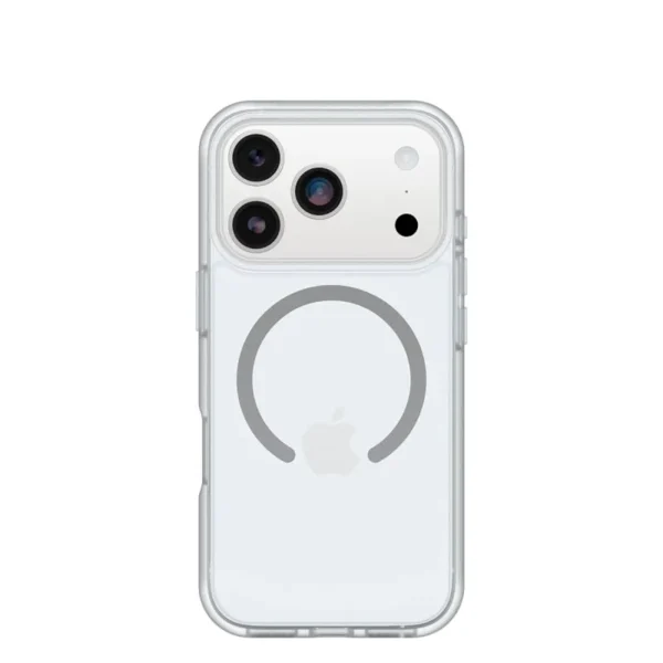 iPhone 17 Pro OtterBox React MagSafe Case in Clear with slim pocket-friendly design and impact protection