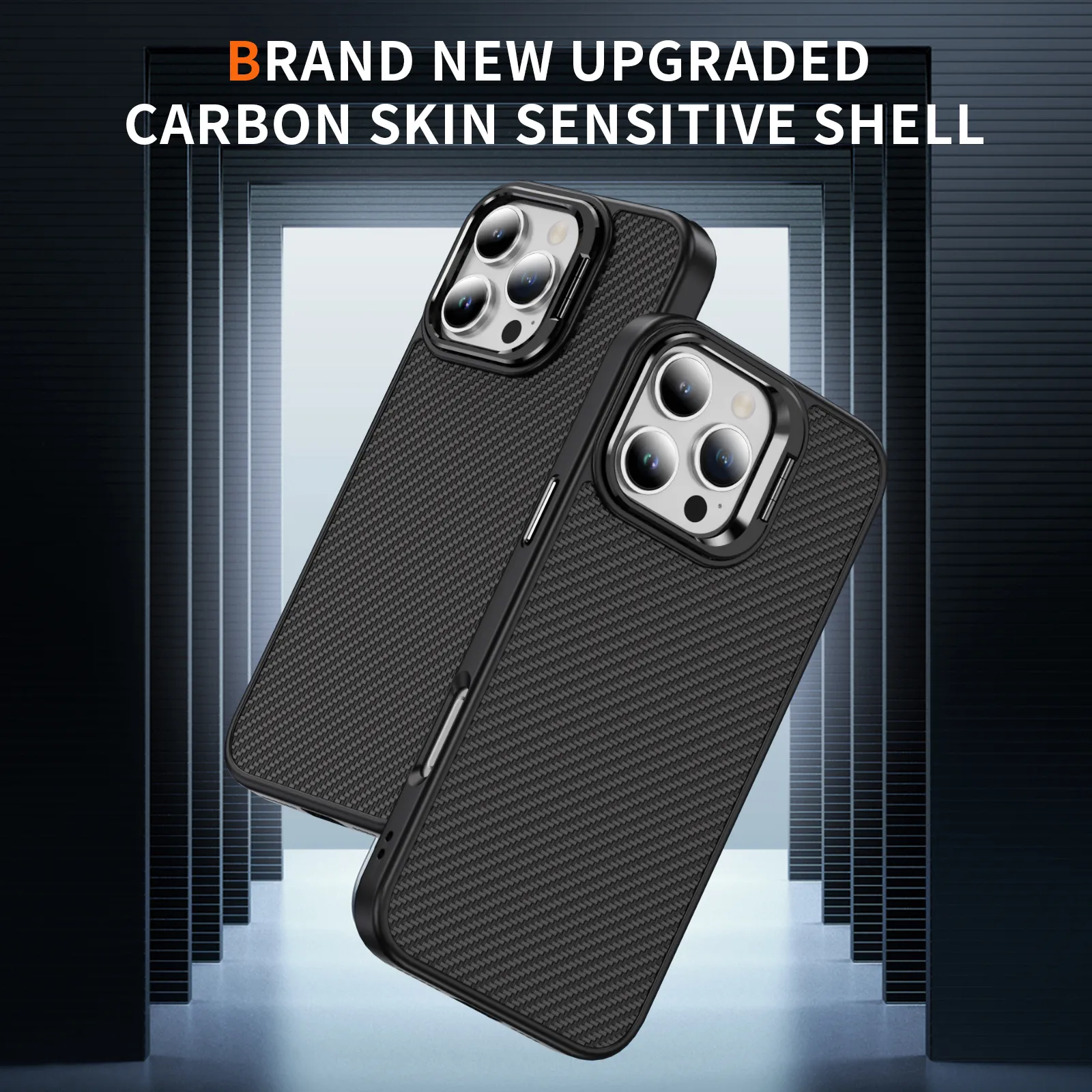 iPhone 17 Imitation Carbon Fiber Matte Phone Case – Hobart Australia