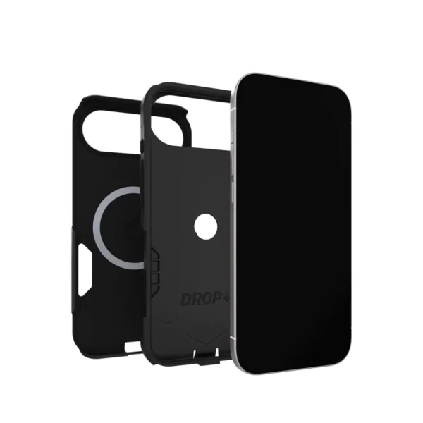 OtterBox Commuter Series black case for iPhone 17 Air with slim design, drop protection, textured grip, and MagSafe wireless charging support, available at My Touch Repairs Hobart