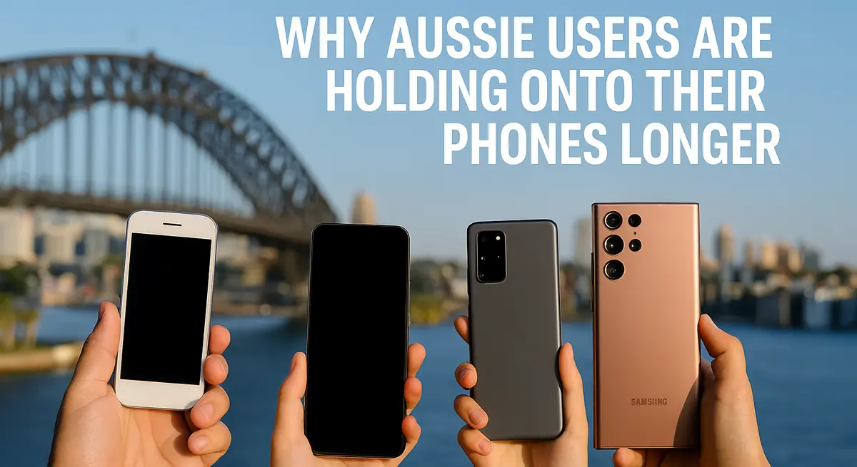 Australian smartphone users holding old and new phones