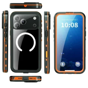 iPhone 17 Pro Waterproof MagFit Orange Special Case