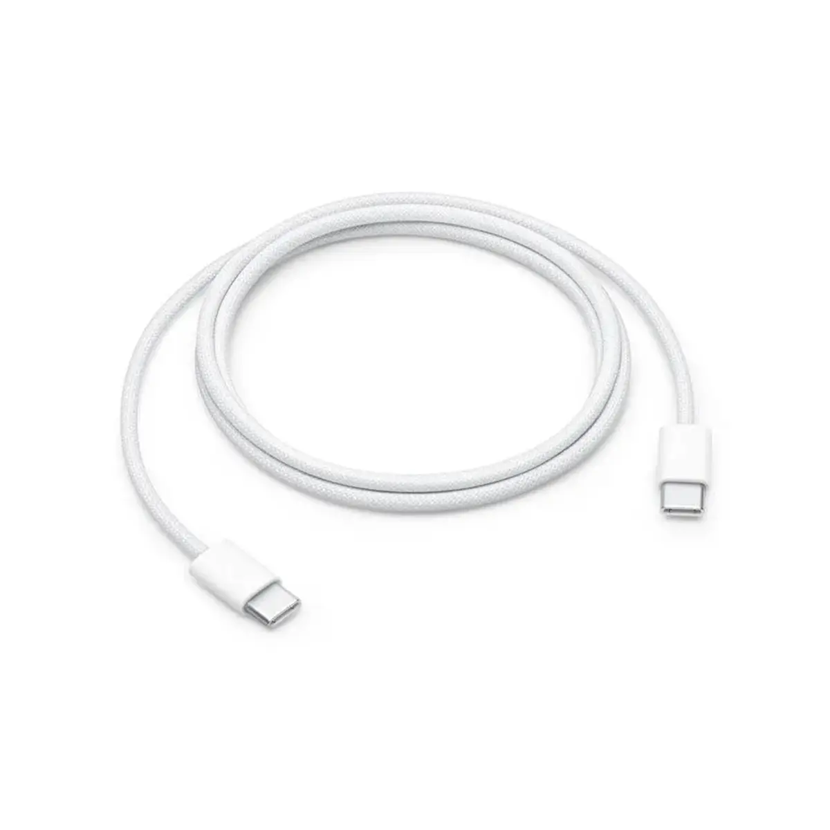 USB Type-C fast charging cable in white for smartphones, tablets and USB-C devices