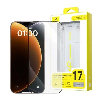 Baseus iPhone 17 Pro Max tempered glass screen protector clear